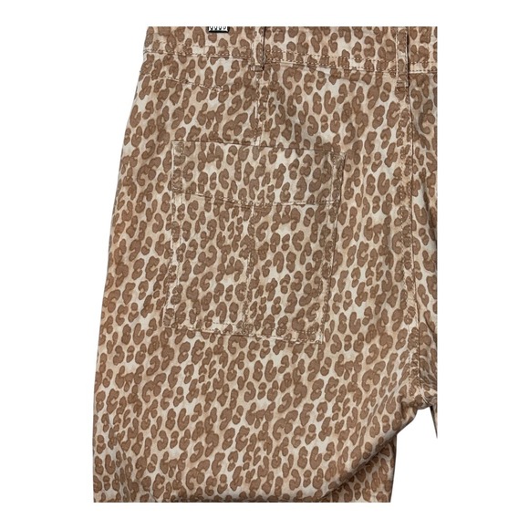 Anthropologie The Wanderer Leopard Print Cropped Pants Chic Women Size 31 - Picture 6 of 9